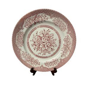 Wood & Son  plate  beautiful pink flower design